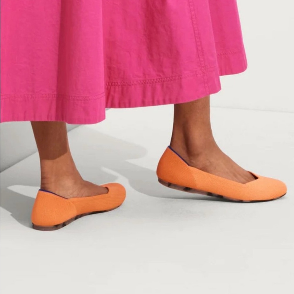 Rothy's Tangerine Orange Flats